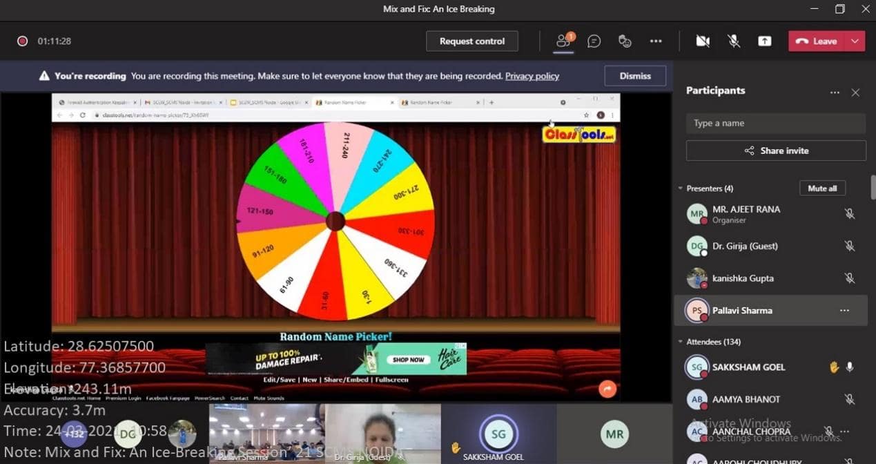 Medha Event at SCMS Noida